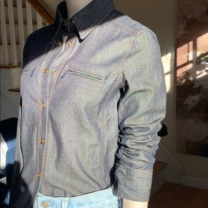 Vintage Gucci Denim Blouse